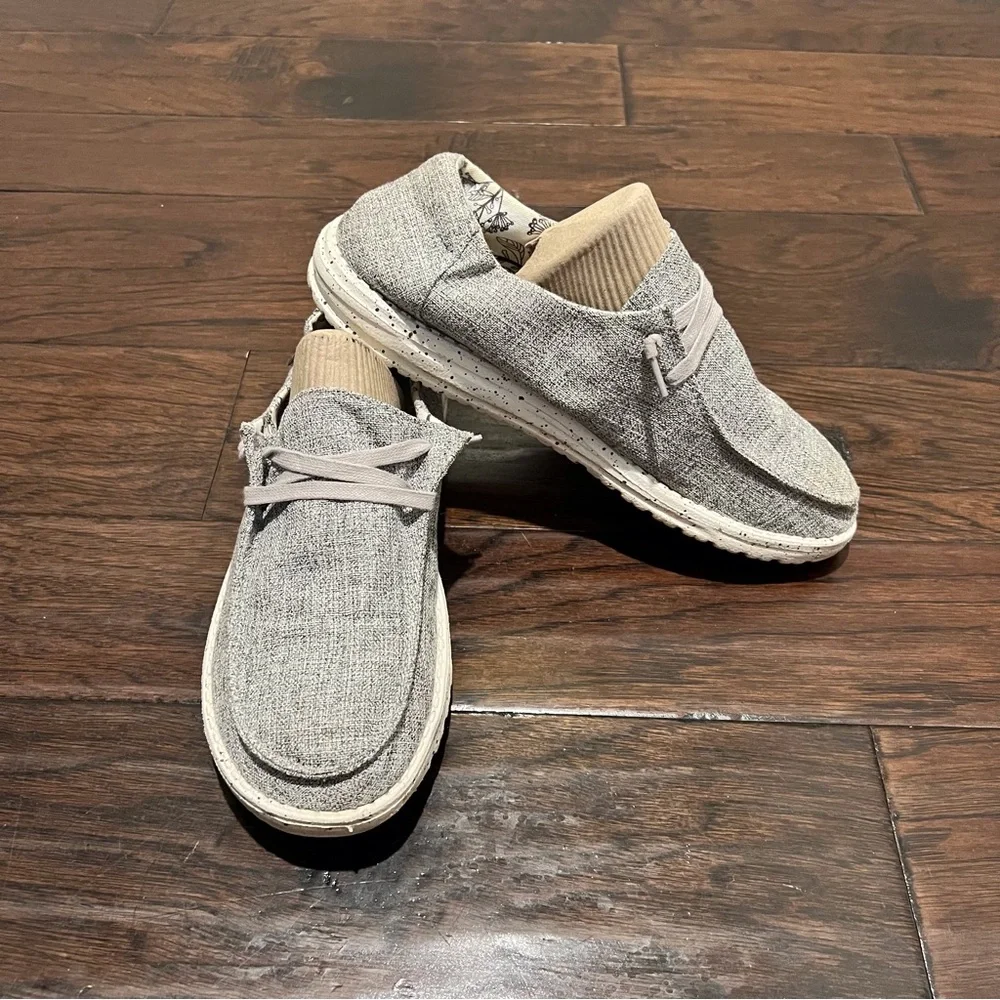 Hey Dude Wendy L Linen Iron Women Shoes